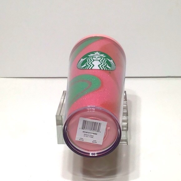 Starbucks Pink glitter cup 24 oz NEW - Picture 9 of 9